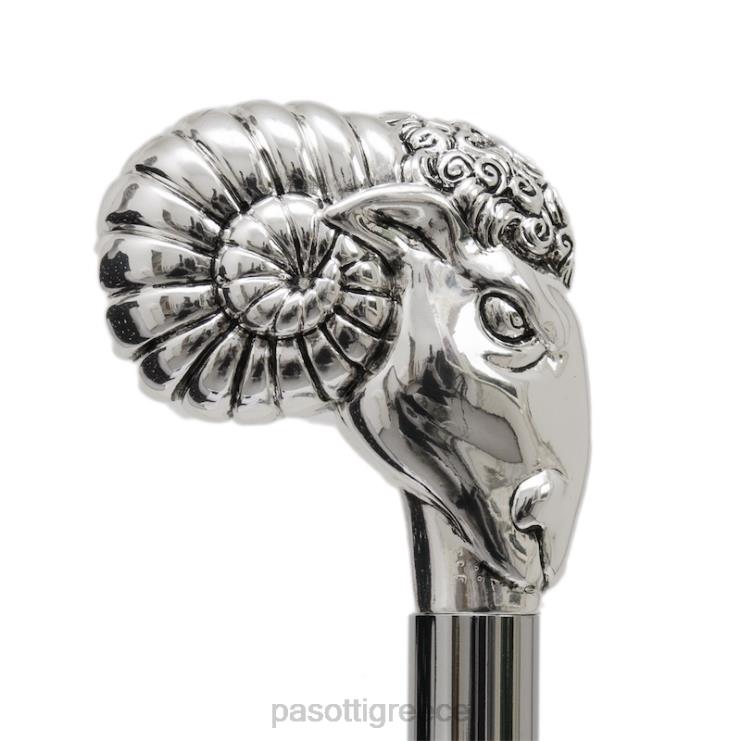 ομπρέλα | PASOTTI 478 6278-1 w86 - ομπρέλα πολυτελείας ασημί κριάρι 2N6B829 άνδρες